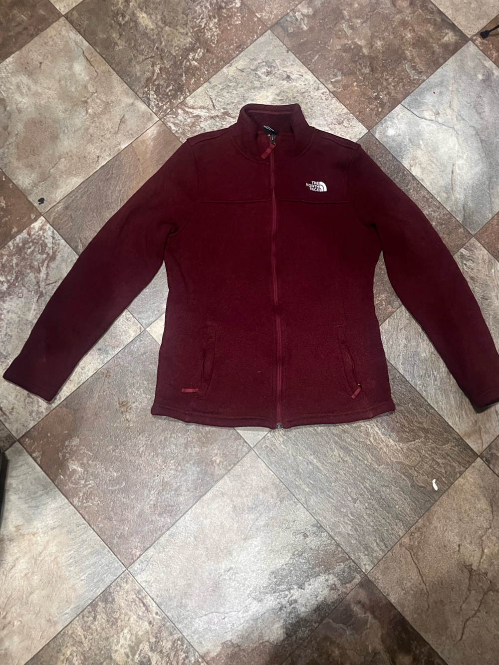 The North Face Burgundy Jacket Like New